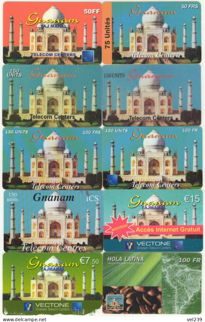 France. Gnanam. Vectone. Taj Mahal. Tajmahal. Telecom Centers - Andere & Zonder Classificatie