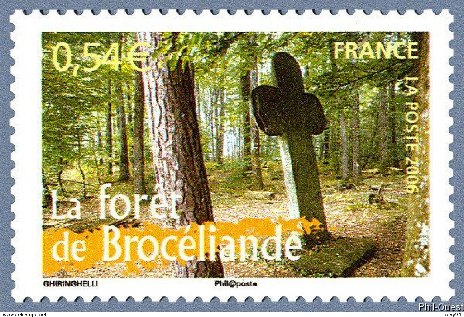 Timbre De 2006 - Portraits De Régions N°8 - La France à Vivre Forêt De Brocéliande - N° 3944 - Neufs