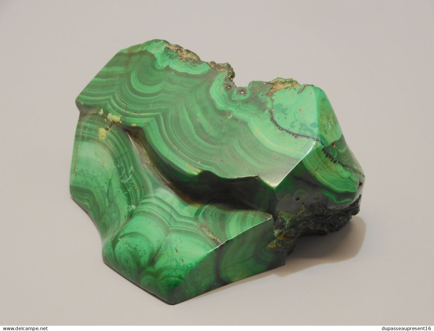 -ANCIEN BLOC De MALACHITE Non Taillé BRUT COLLECTION PIERRE ANCIENNE  Bijoux      E - Altri & Non Classificati