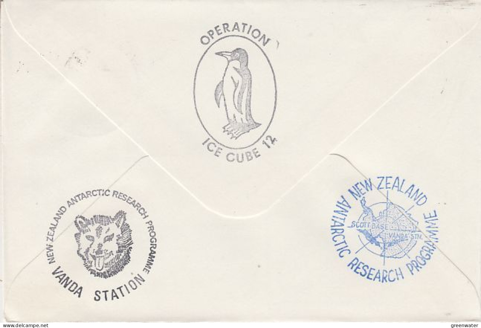 Ross Dependency 1976 Operation Icecube 12 Signature  Ca Scott Base 27 NO 1976 (RO165) - Brieven En Documenten