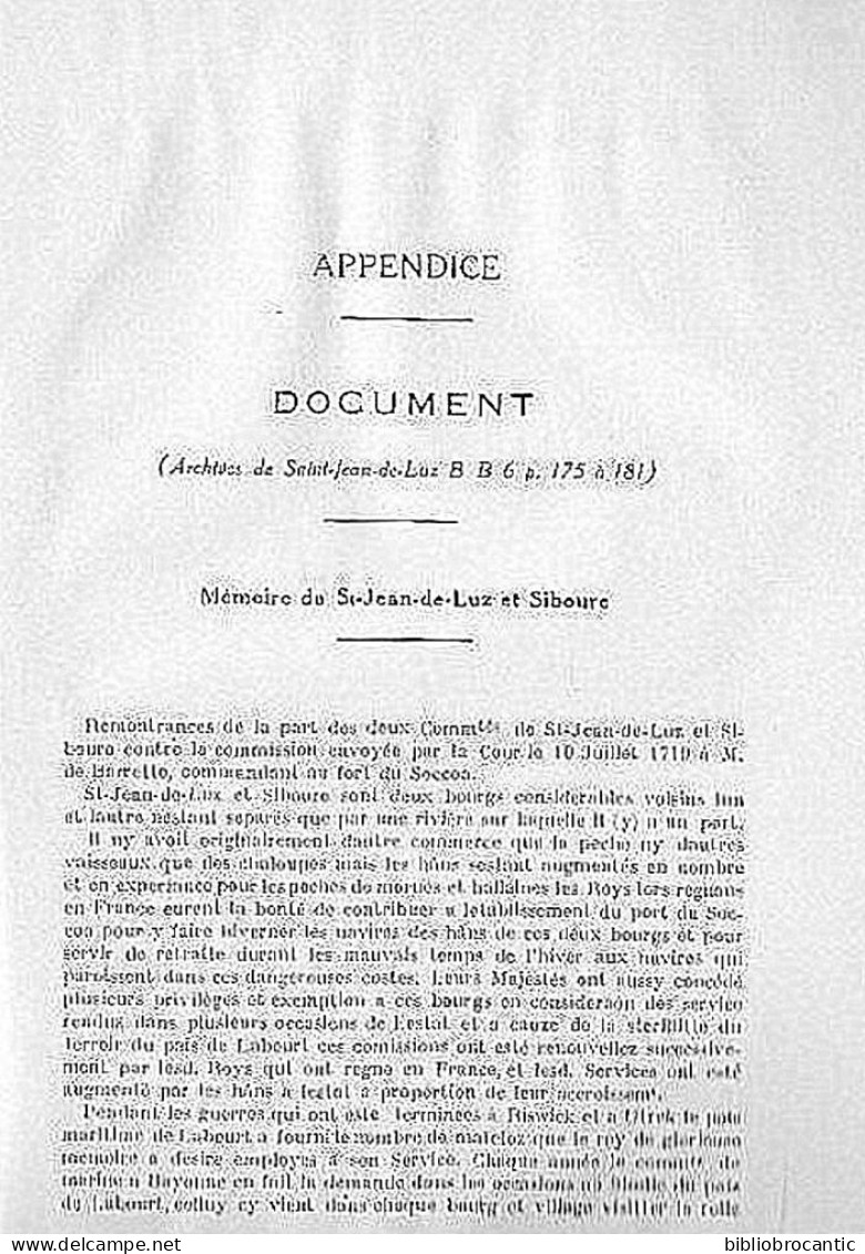 SOC. SCIENCES,LETTRES & ARTS BAYONNE N°18-2°Tr.1936/EVECHE BAYONNE 1549, ST JEAN DE LUZ,OPER. MILITAIRES 1793-1795 . Etc - Baskenland