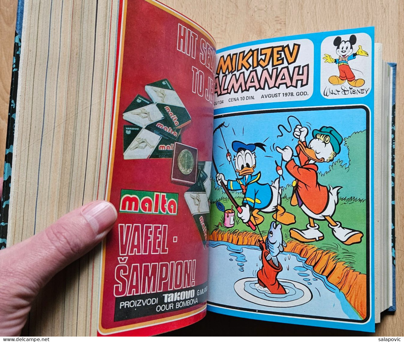 MIKIJEV ALMANAH 12 numbers bound 127 - 138, Vintage Comic Book Yugoslavia Yugoslavian Mickey Mouse Disney Comics