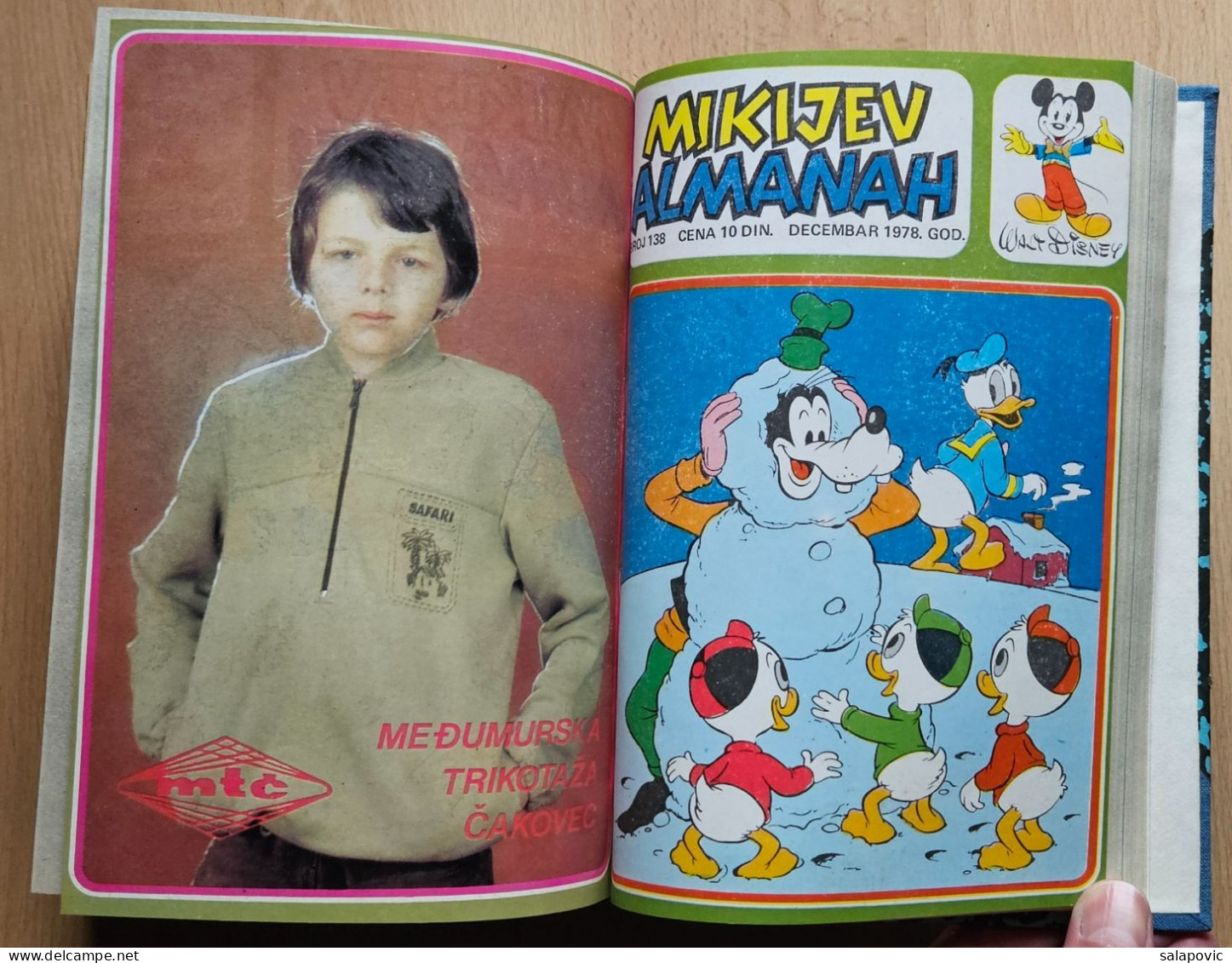 MIKIJEV ALMANAH 12 numbers bound 127 - 138, Vintage Comic Book Yugoslavia Yugoslavian Mickey Mouse Disney Comics
