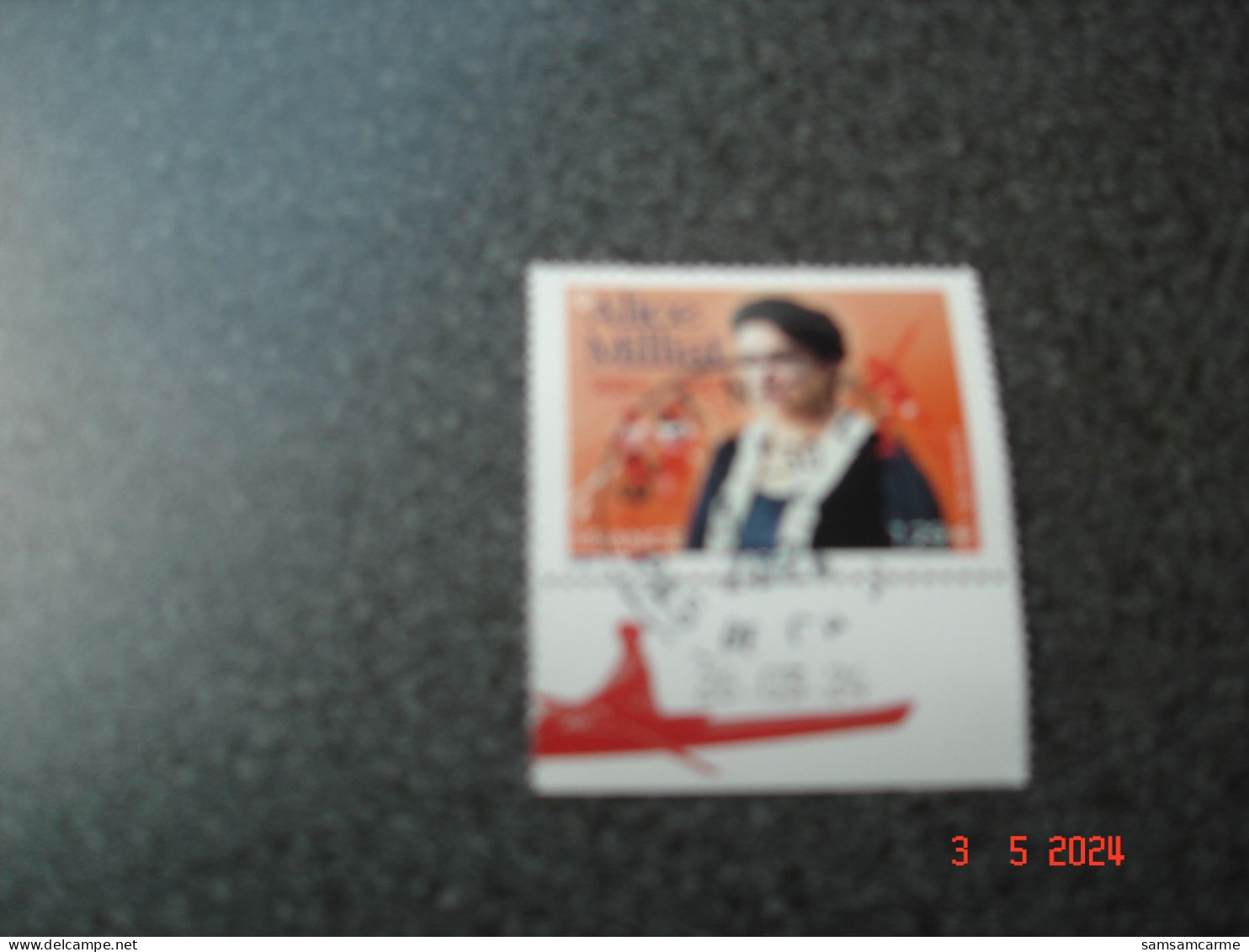 FRANCE  ANNEE 2024  OBLITERE CACHET ROND      ALICE MILLIAT (1884-1957 ) - Gebruikt