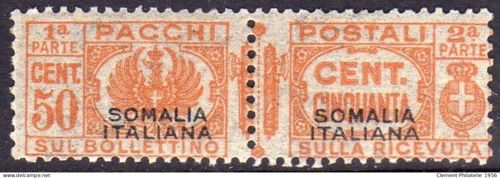 SOMALIE 1928 - 1941 LISTE DE COLIS POSTAUX COLIS POSTAUX SURIMPRESSION NOIRE SURIMPRESSION NOIRE I TYPE CENT.50c MNH - Somalia