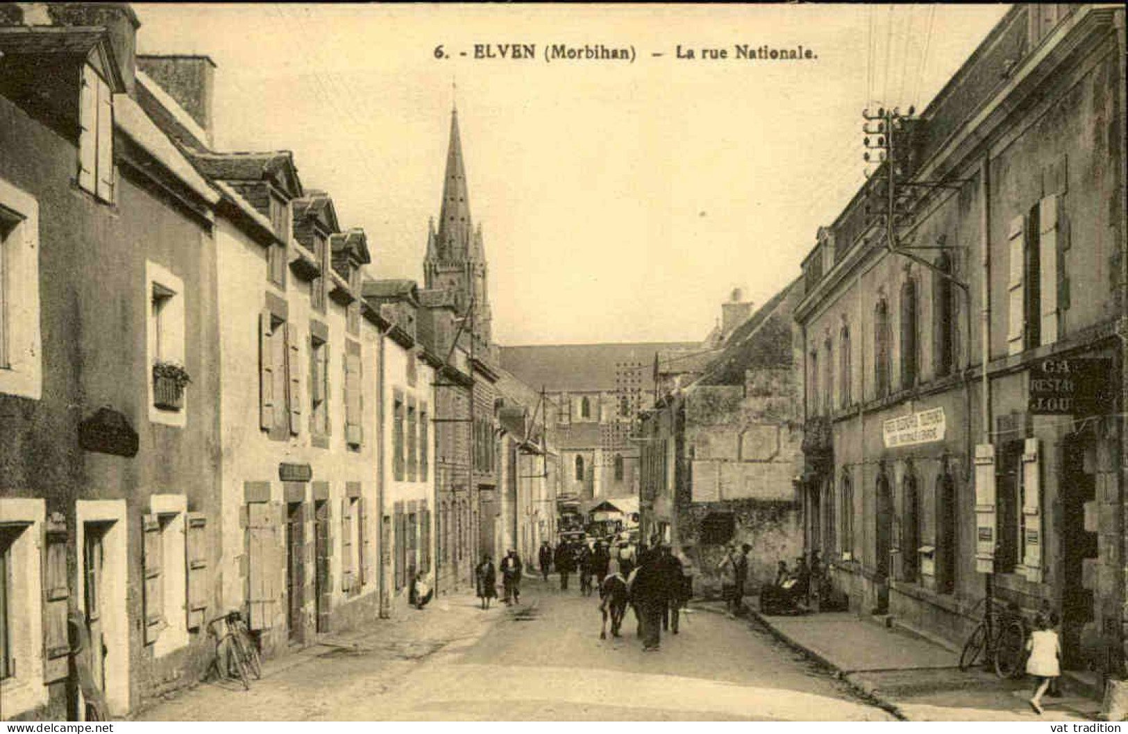 FRANCE - Carte Postale De Elven -  Rue Nationale - L 152336 - Elven