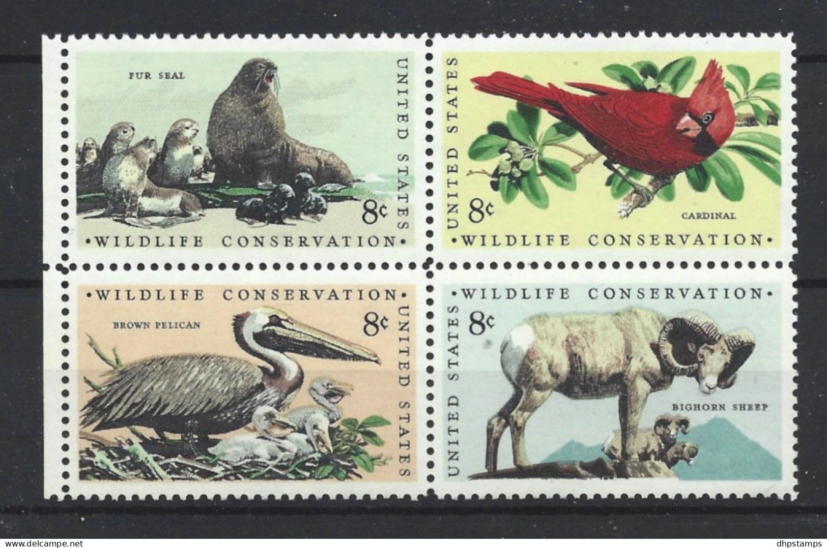 USA 1972 Wildlife 4-blok Y.T  963/966 ** - Unused Stamps