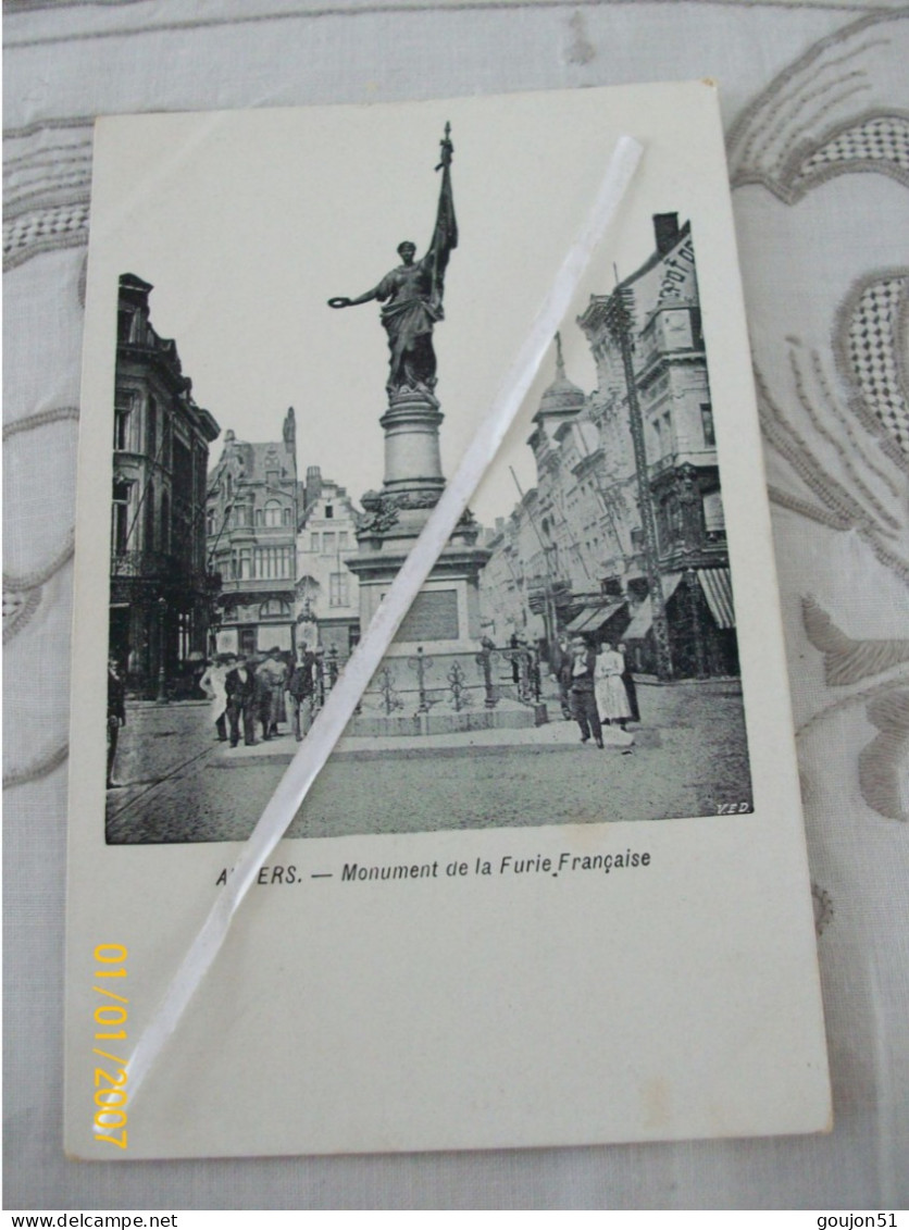 ANVERS: Monument  De La Furie Française - Other & Unclassified