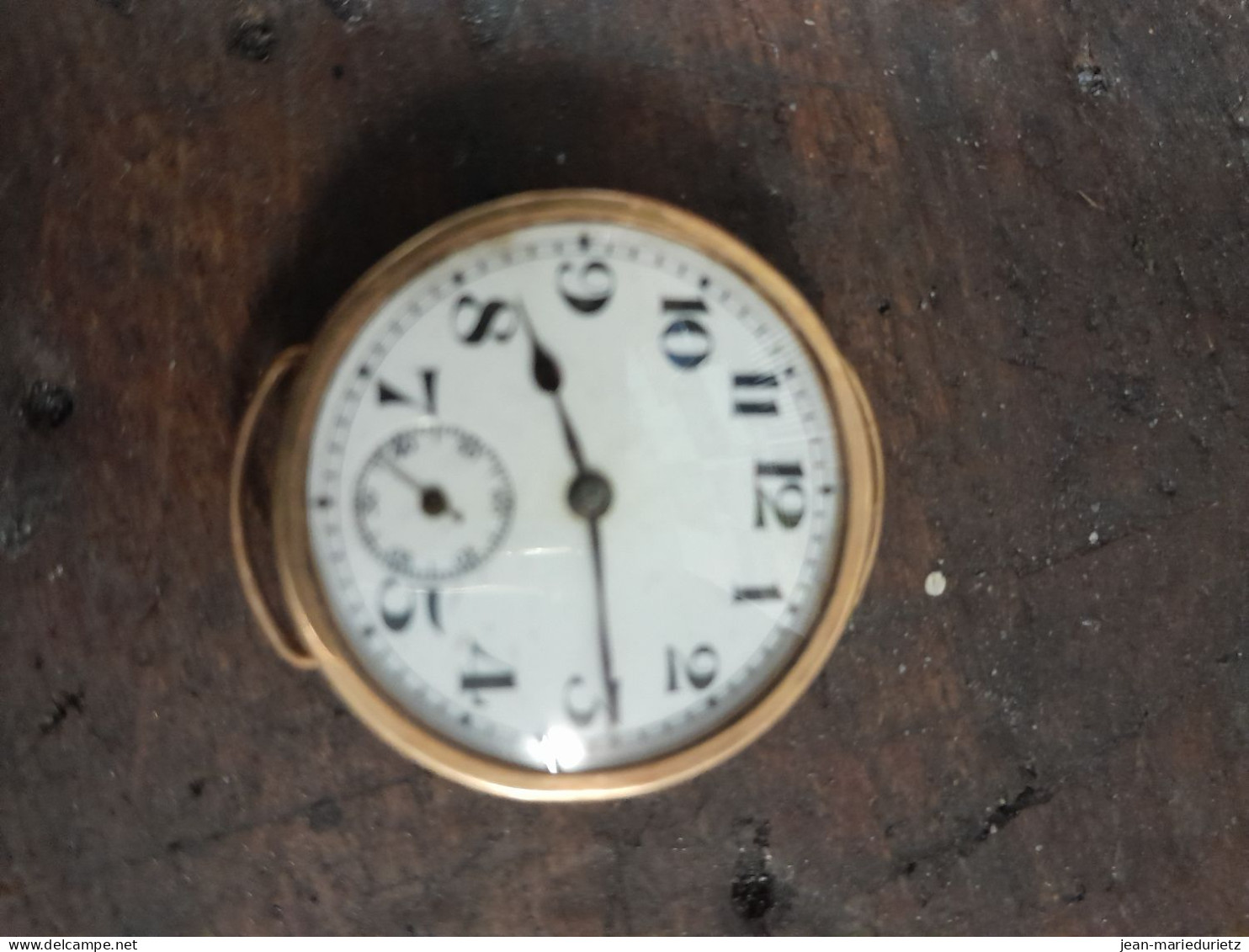 Petit Montre Or 18c Manque Remontoir - Horloge: Antiek