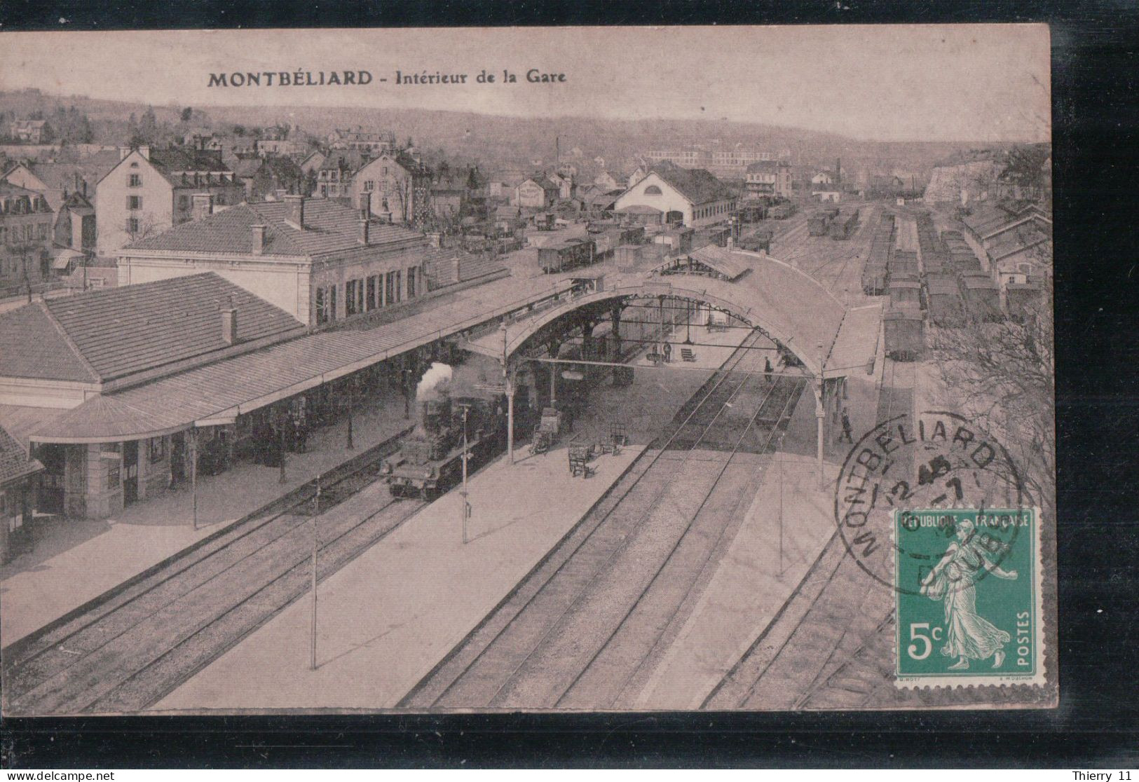 Cpa 25 Montbéliard Intérieur De La Gare - Montbéliard