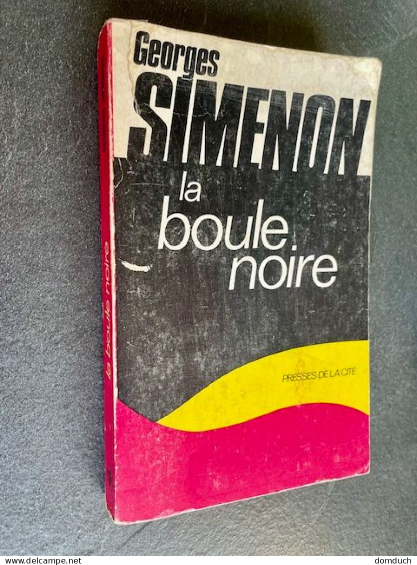 GEORGES SIMENON   LA BOULE NOIRE   Presse De La Cité 1971 - Simenon
