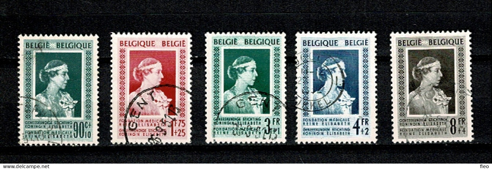 1951 863/867° :ELISABETH - Used Stamps
