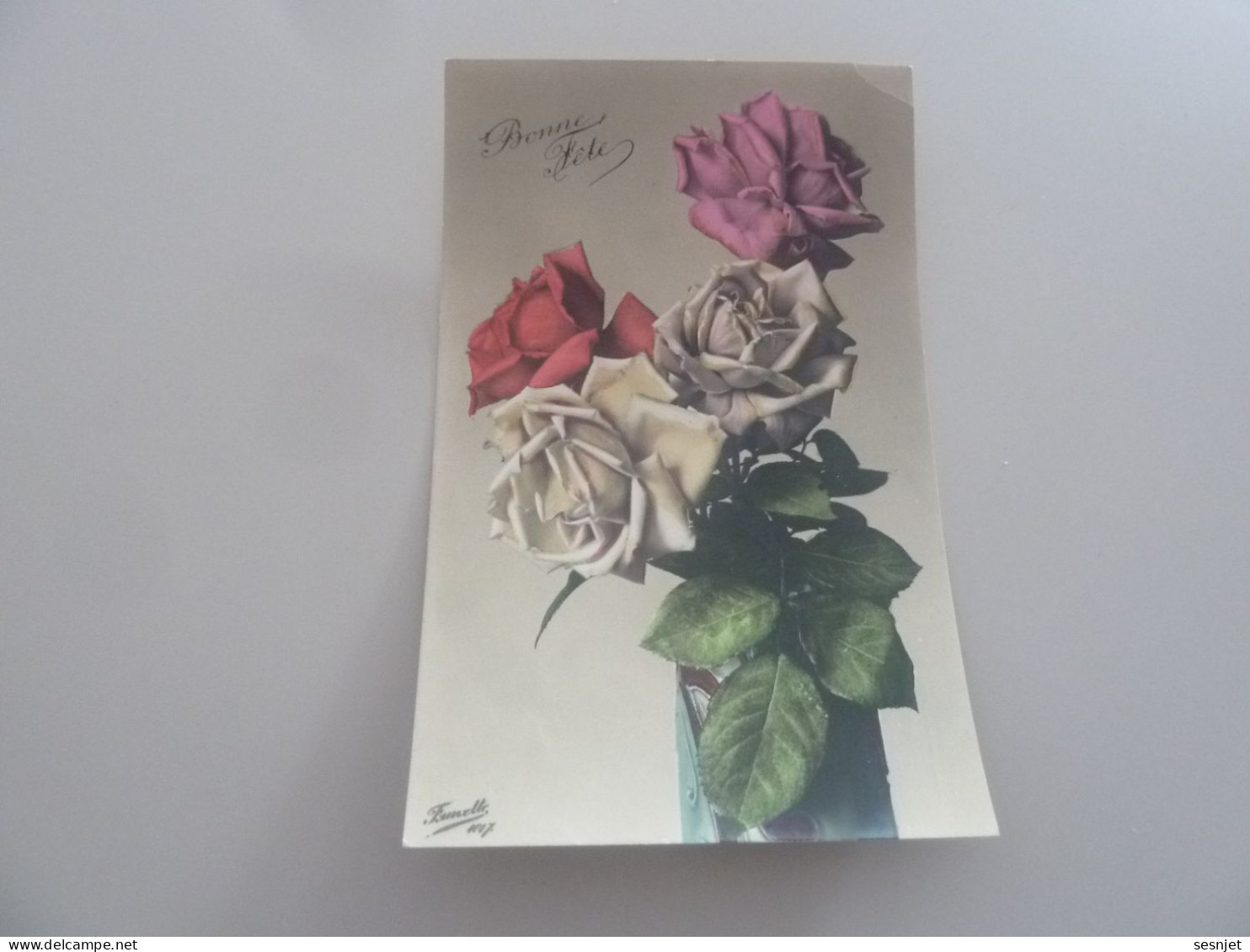 Grenoble - Roses - Bonne Fête - 1017 - Yt 137 - Editions Fauvette - Année 1911 - - Fleurs