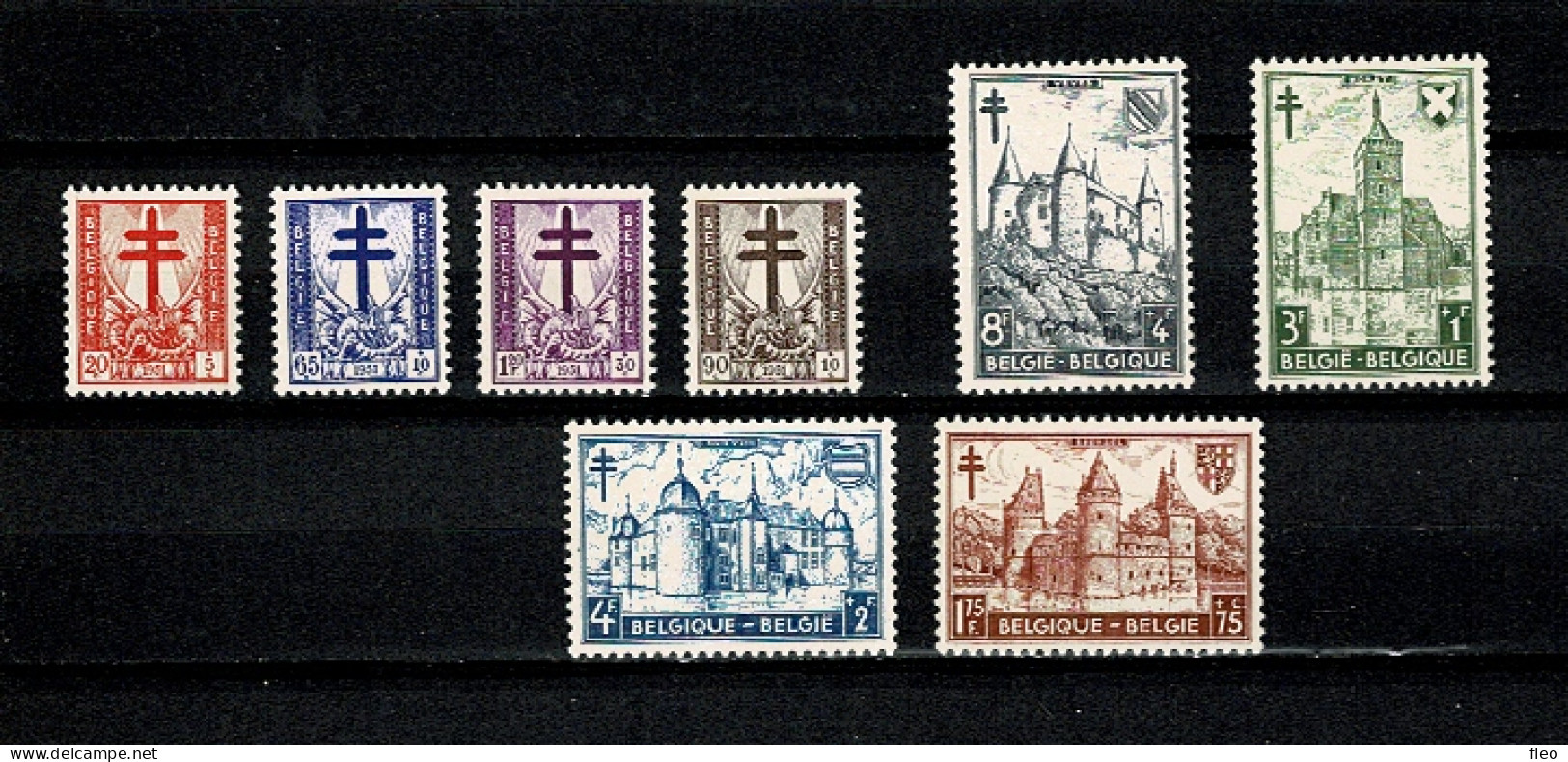 1951 868/875** : Kastelen - Unused Stamps