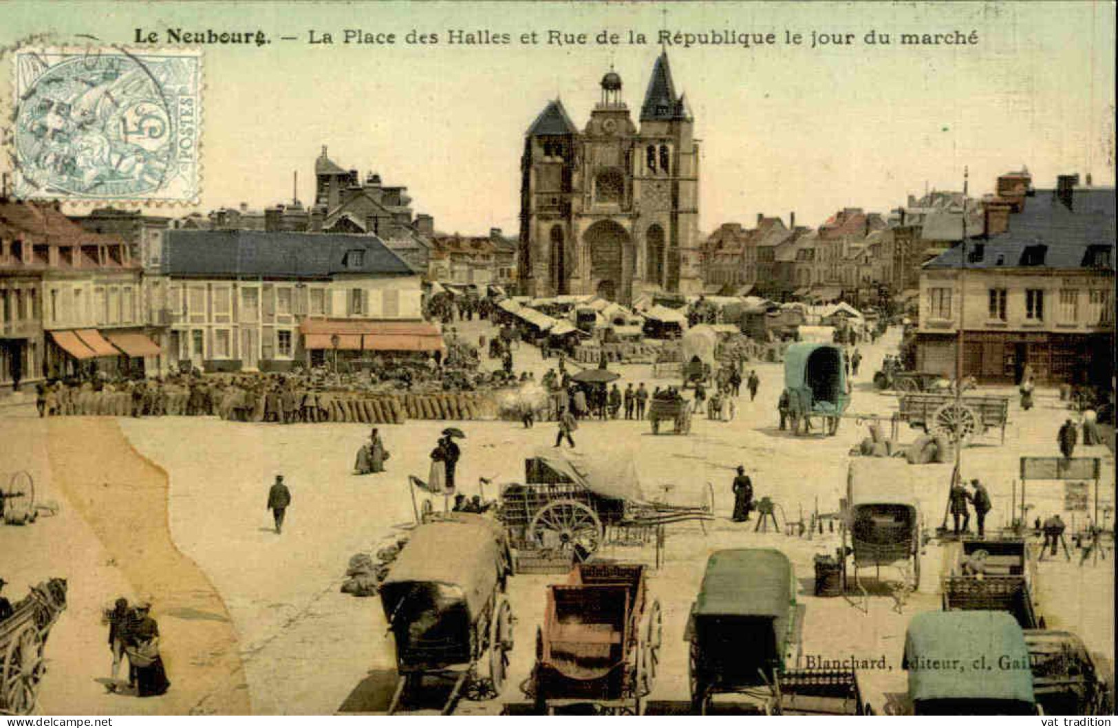 COMMERCE - Carte Postale Du Neubourg - Le Marché - L 152342 - Märkte
