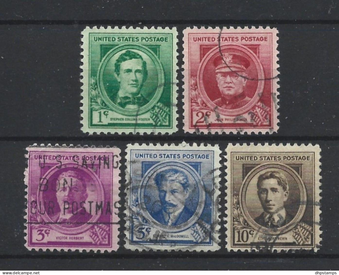 USA 1940 Celebrities Y.T. 418/422 (0) - Used Stamps