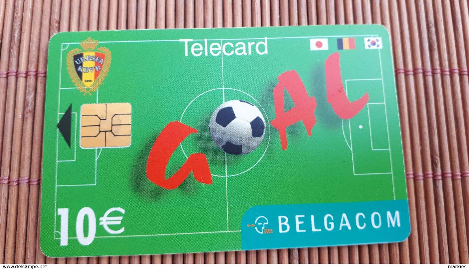 Goal Phonecard 10 Euro Used Low Issue Used Rare - Met Chip