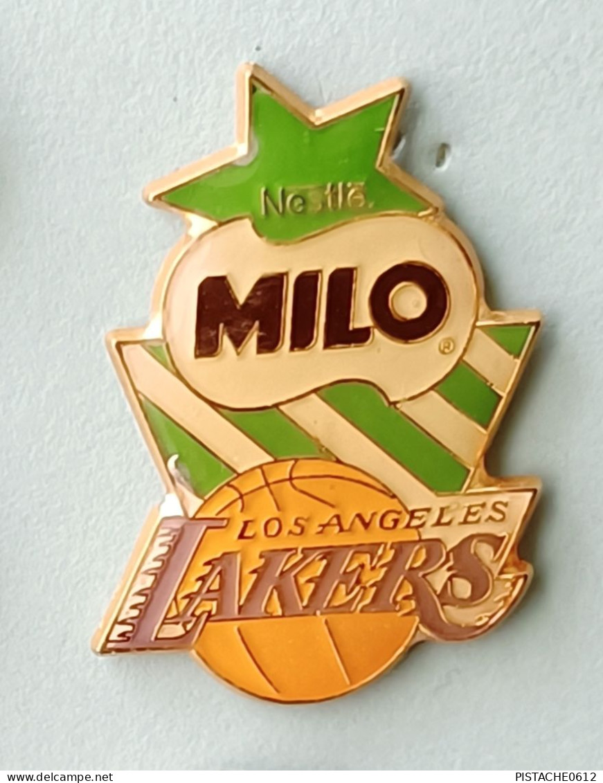 Pin's Basket LAKERS Los Angeles Nestlé Milo. - Baloncesto