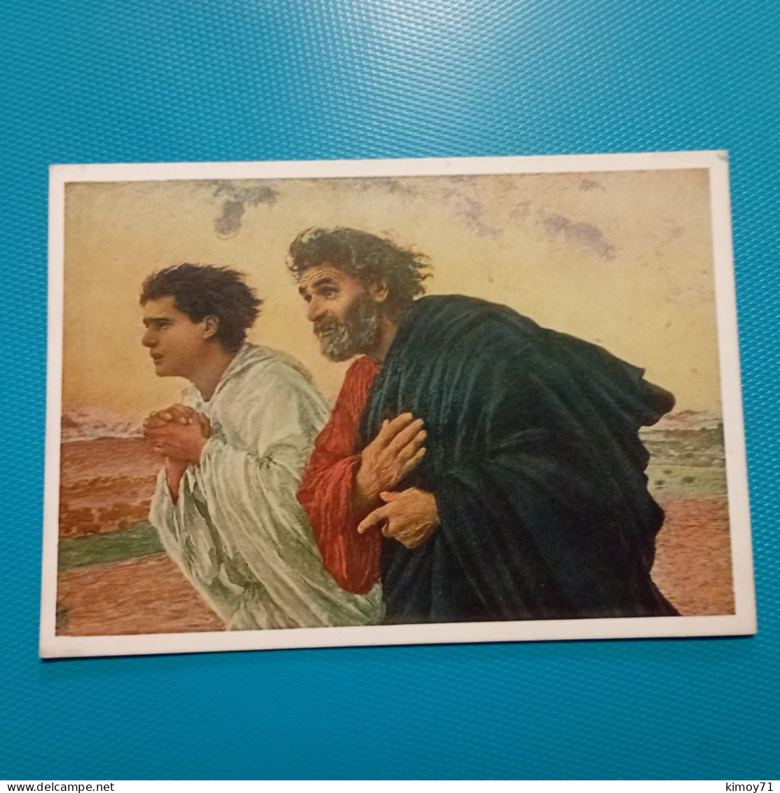 Cartolina I Discepoli Pietro E Giovanni Corrono Al Sepolcro. Non Viaggiata - Saints