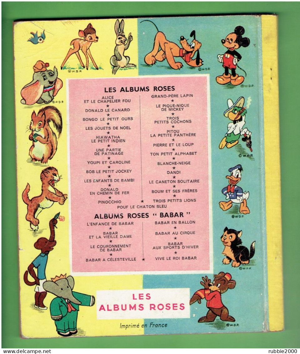 TROIS PETITS COCHONS FONT DU SPORT 1953 WALT DISNEY LES ALBUMS ROSES HACHETTE - Disney