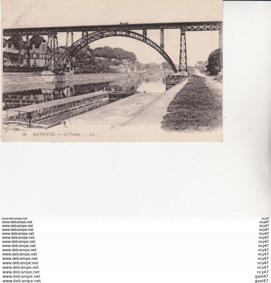 CPA (53)  MAYENNE.  Le Viaduc, écluse, Attelage Sur Le Viaduc ...U409 - Bridges