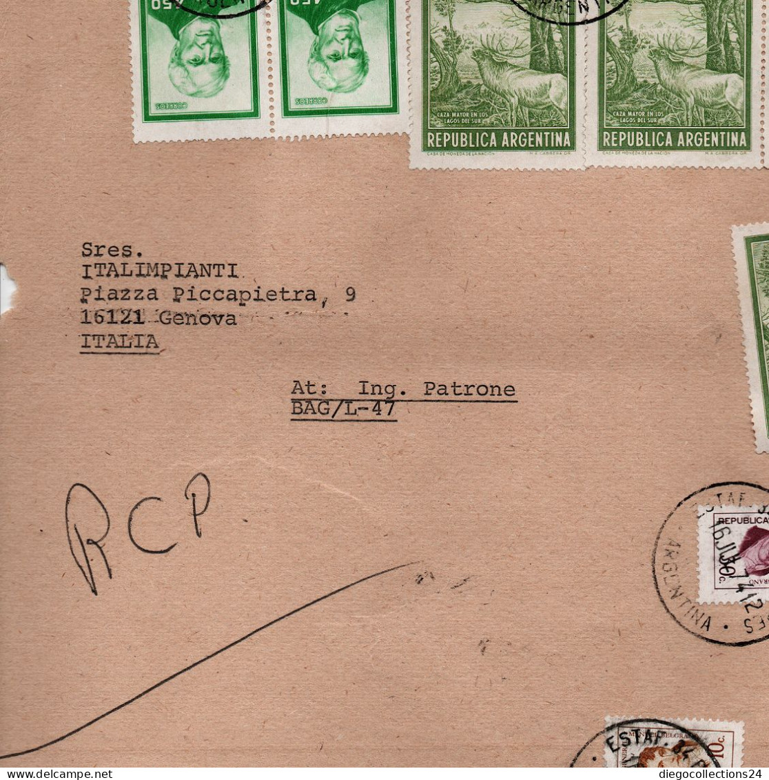 1974 Fronte Busta Da Argentina - Briefe U. Dokumente