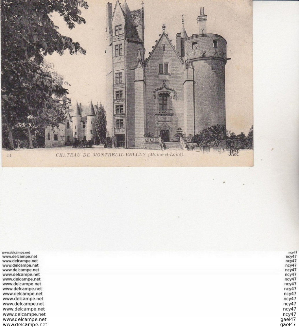 CPA (49)  MONTREUIL-BELLAY  Le Château. ...U213 - Châteaux