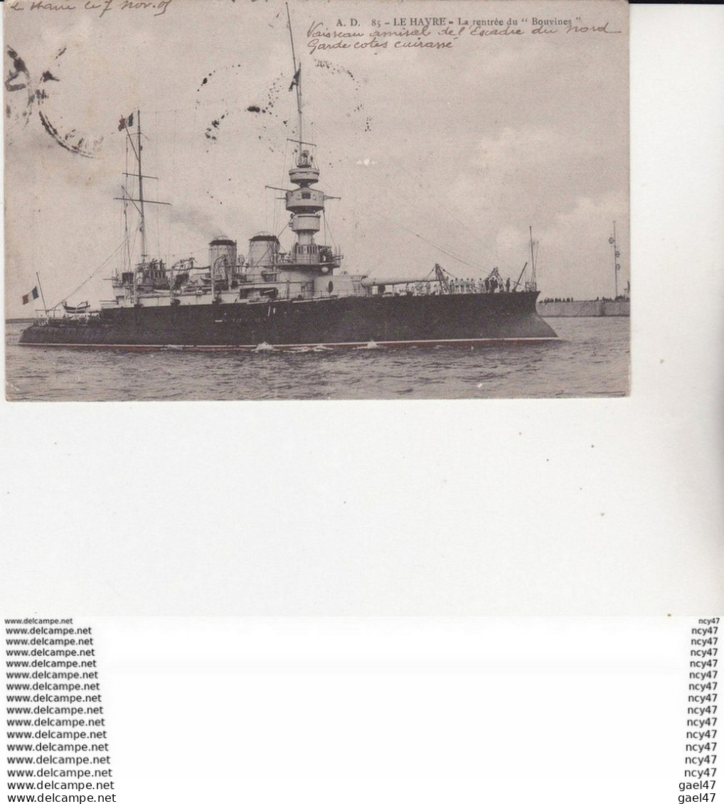 CPA (76)  LE HAVRE.  La Rentrée Du "Bouvines" ...U498 - Warships