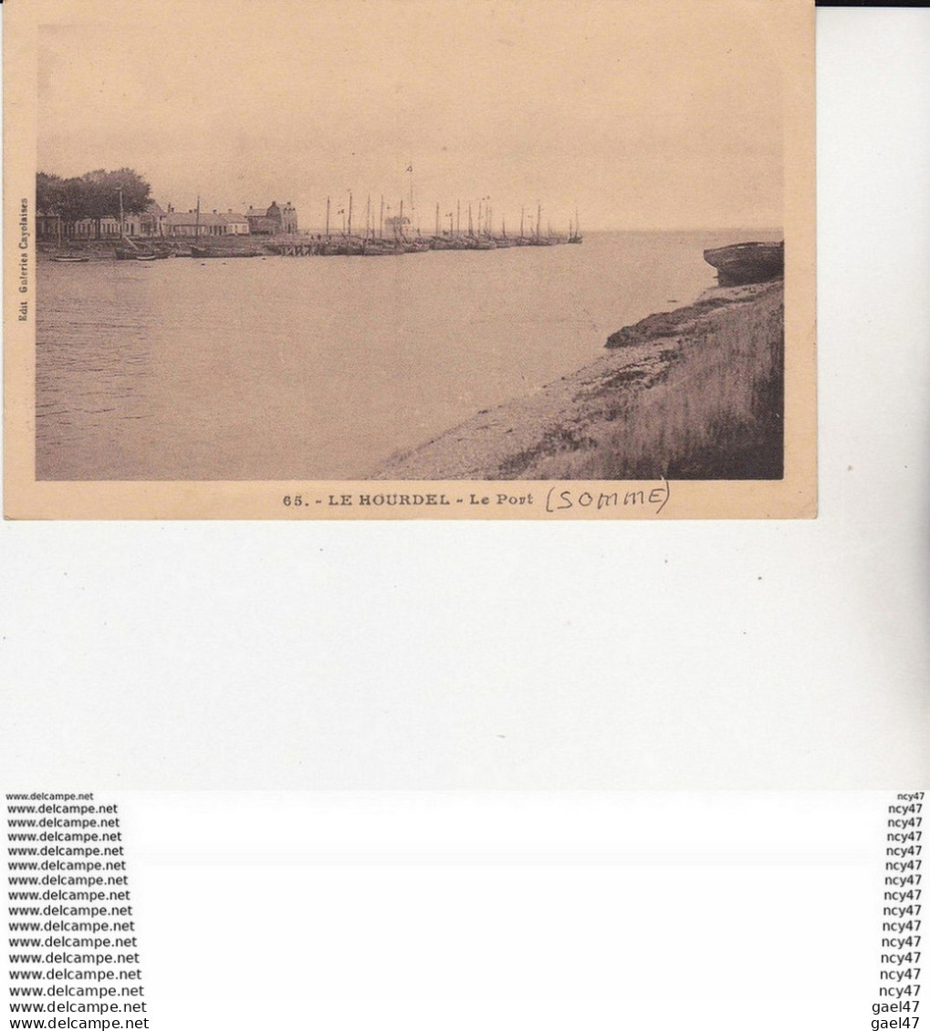 CPA (80) LE HOURDEL. Le Port,  Bateaux De Pêche à Marée Basse ...U508 - Le Hourdel