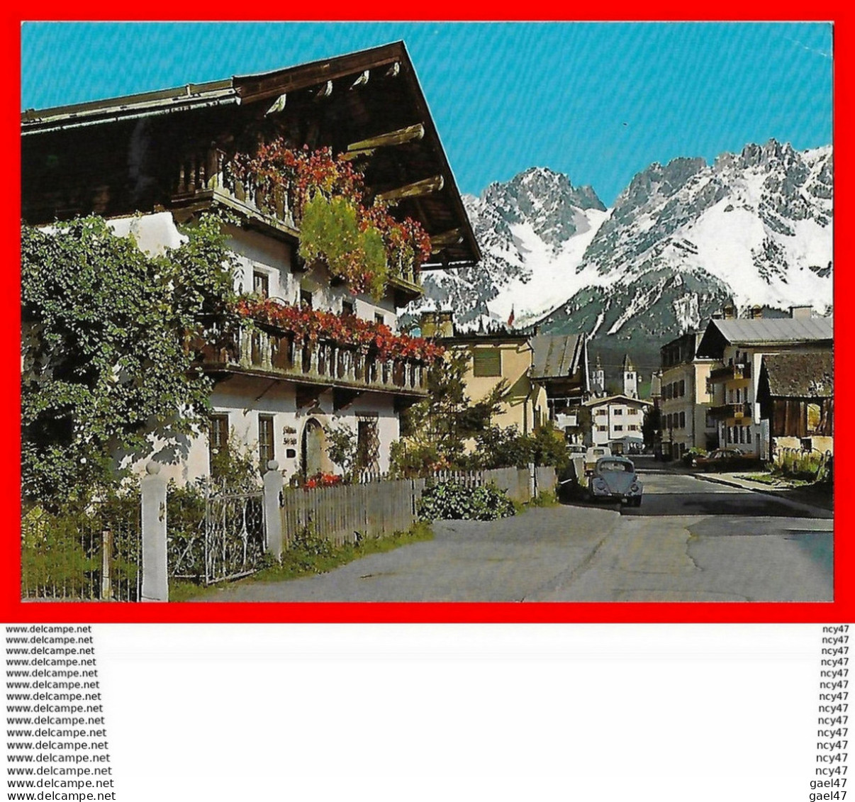 CPSM/gf KITZBUHEL (Autriche)   Strassenmotiv Ehrenbachgasse Mit Infeldhaus...S1696 - Kitzbühel