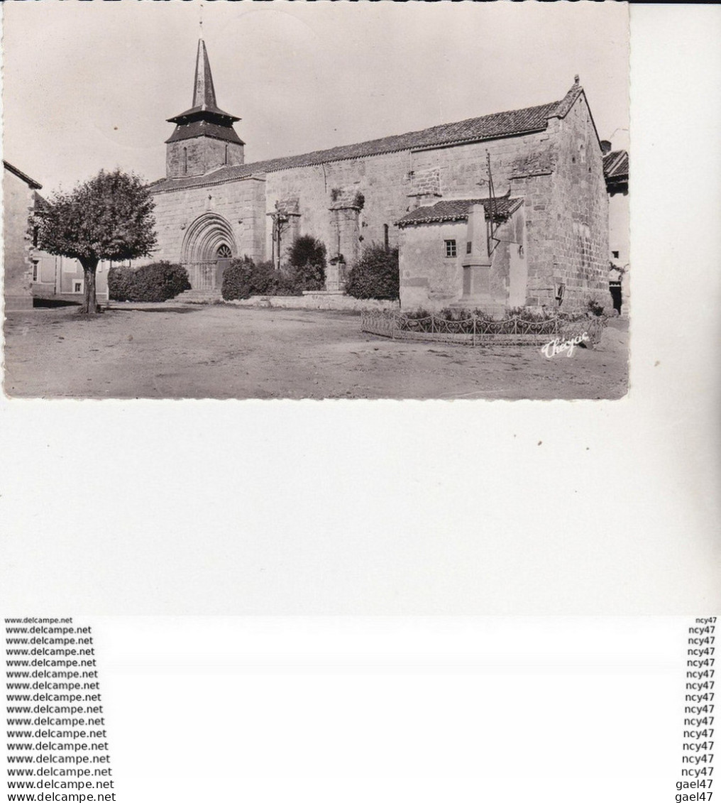 CPSM/pf (87) BUSSIERE-BOFFY.  L'église ...U273 - Eglises Et Cathédrales