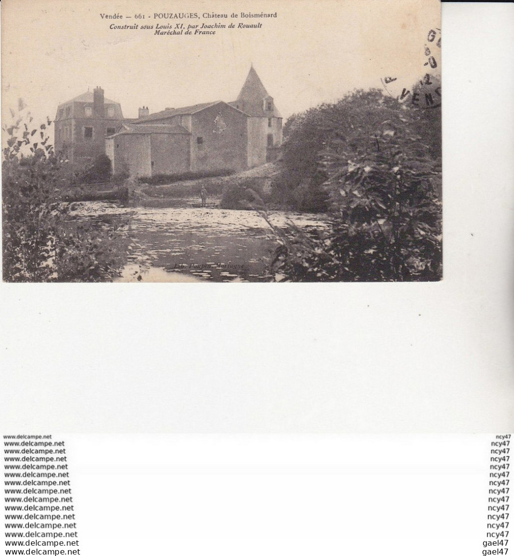 CPA (85)  POUZAUGES.  Château De Boisménard. ...U725 - Châteaux