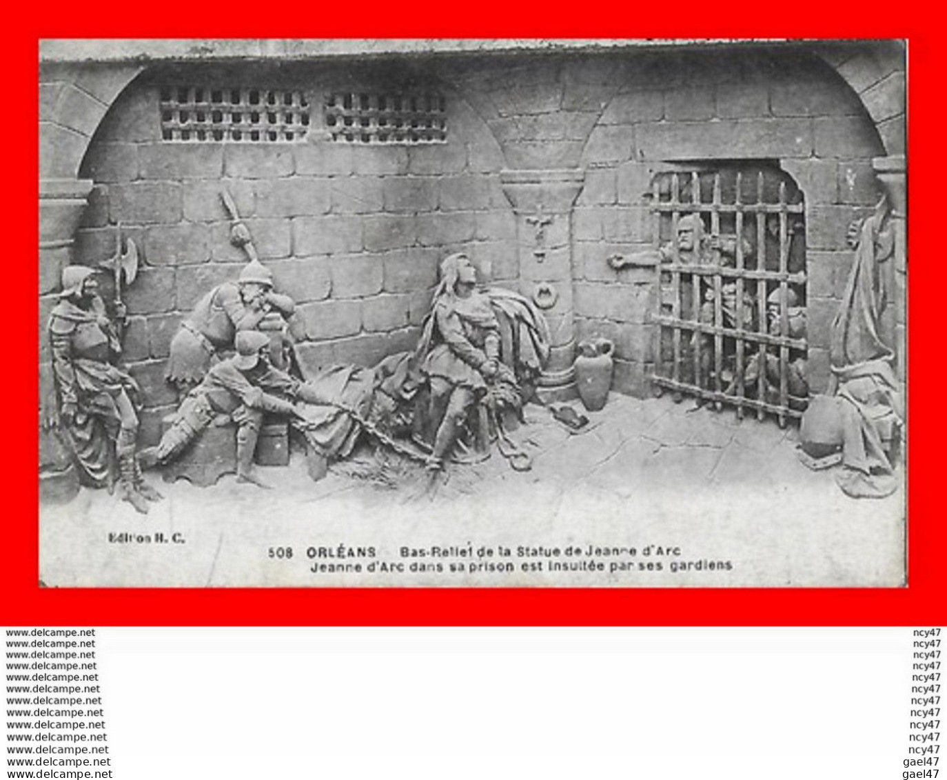 CPA Histoire. Bas-Relief, Jeanne D'Arc Dans Sa Prison...S1882 - Histoire