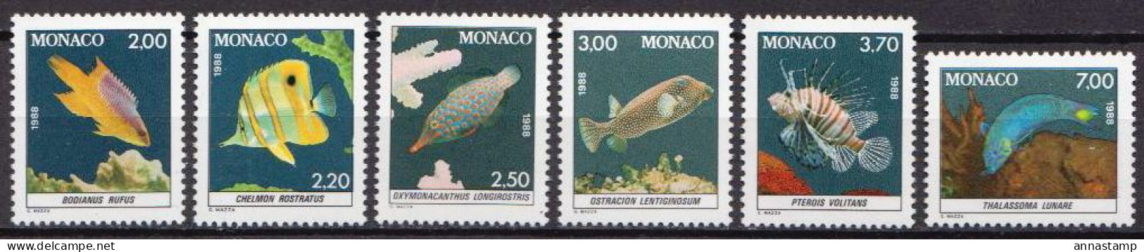 Monaco MNH Set - Fische
