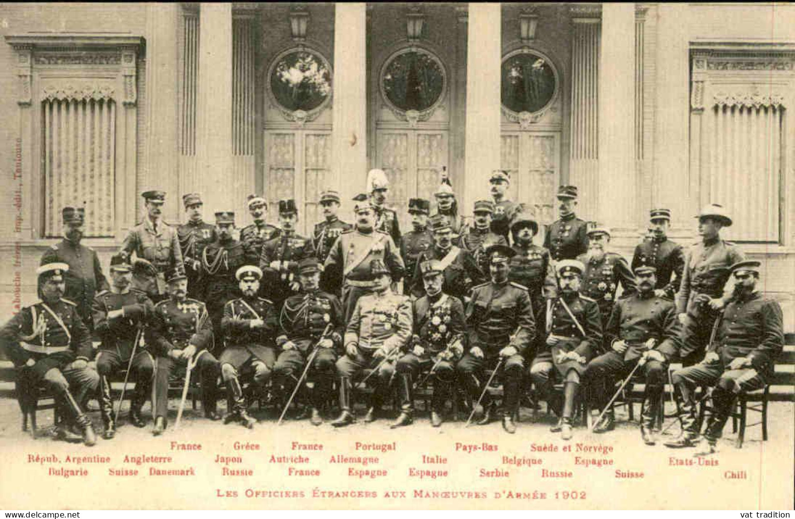 MILITARIA - Carte Postale Des Officiers Étrangers Aux Manœuvres En 1902 - L 152345 - Maniobras