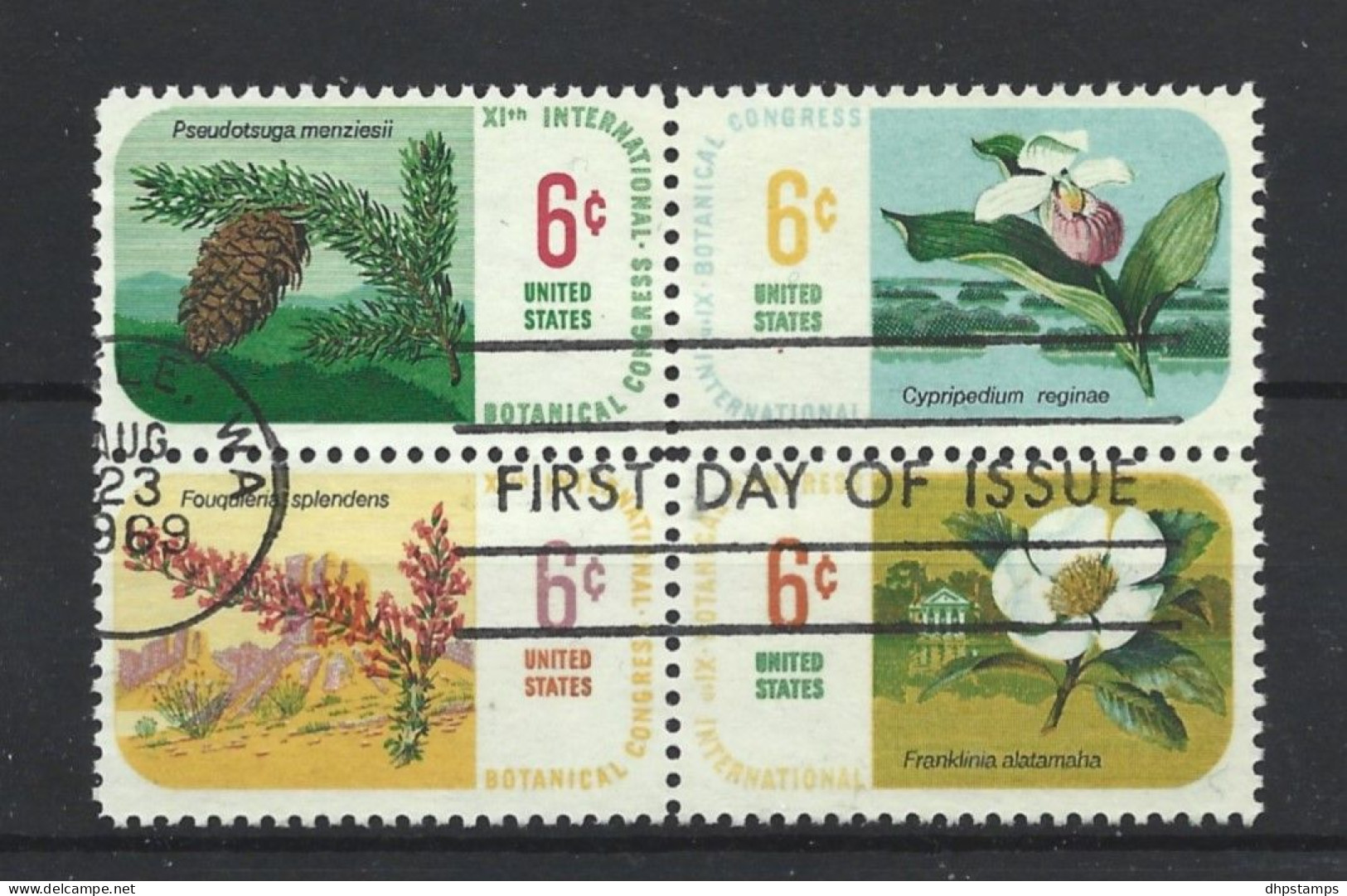 USA 1969 Flora 4-blok Y.T. 879/882 (0) - Oblitérés