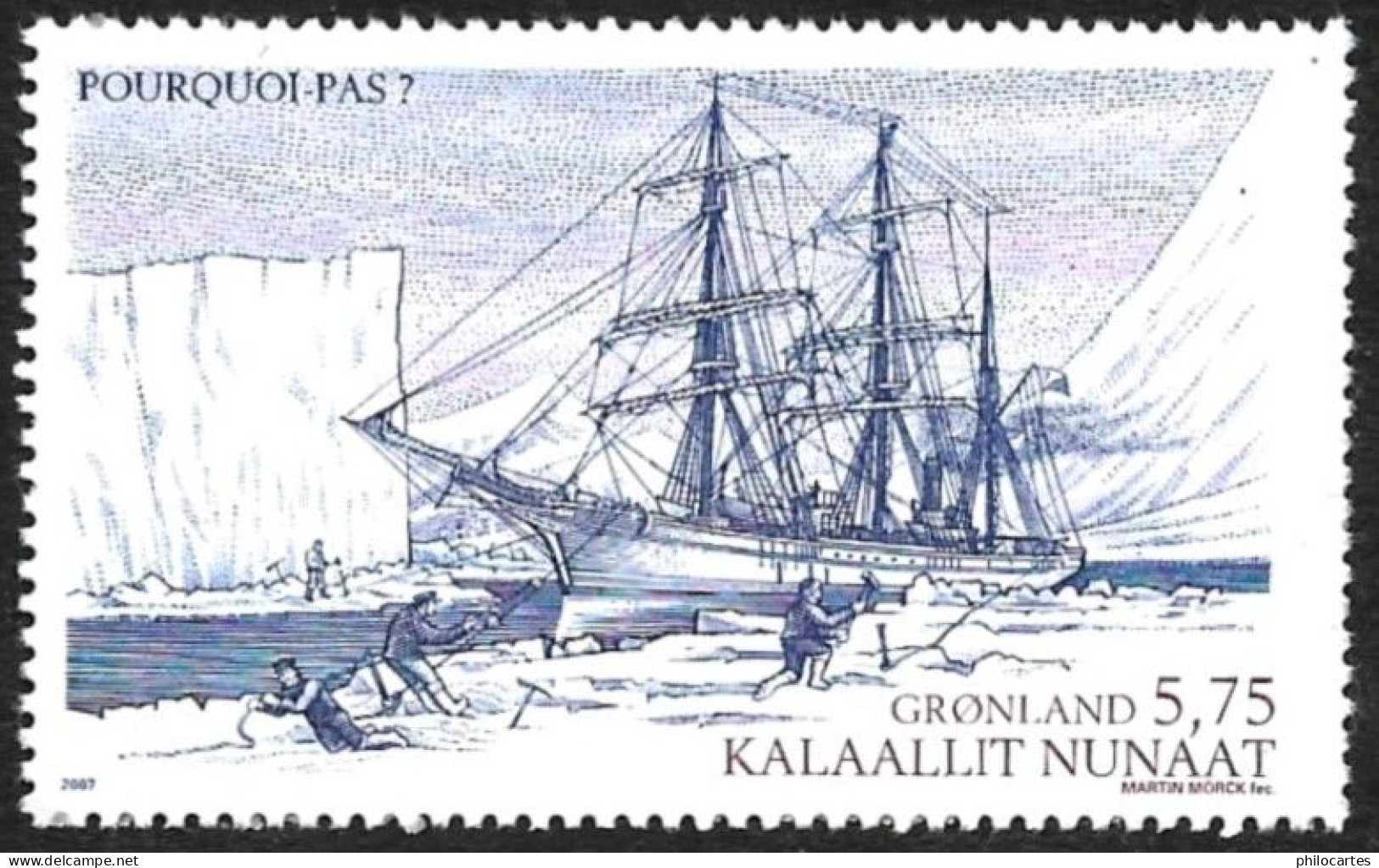 GROENLAND 2007  - YT 475  -  " Pourquoi Pas" De Paul Emile Victor- NEUF** - Unused Stamps