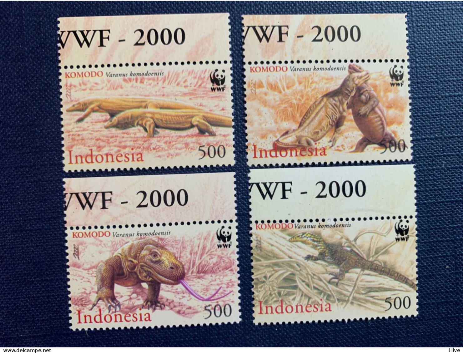 Indonesia WWF Komodo Dragon 4v 2000 MNH - Indonésie