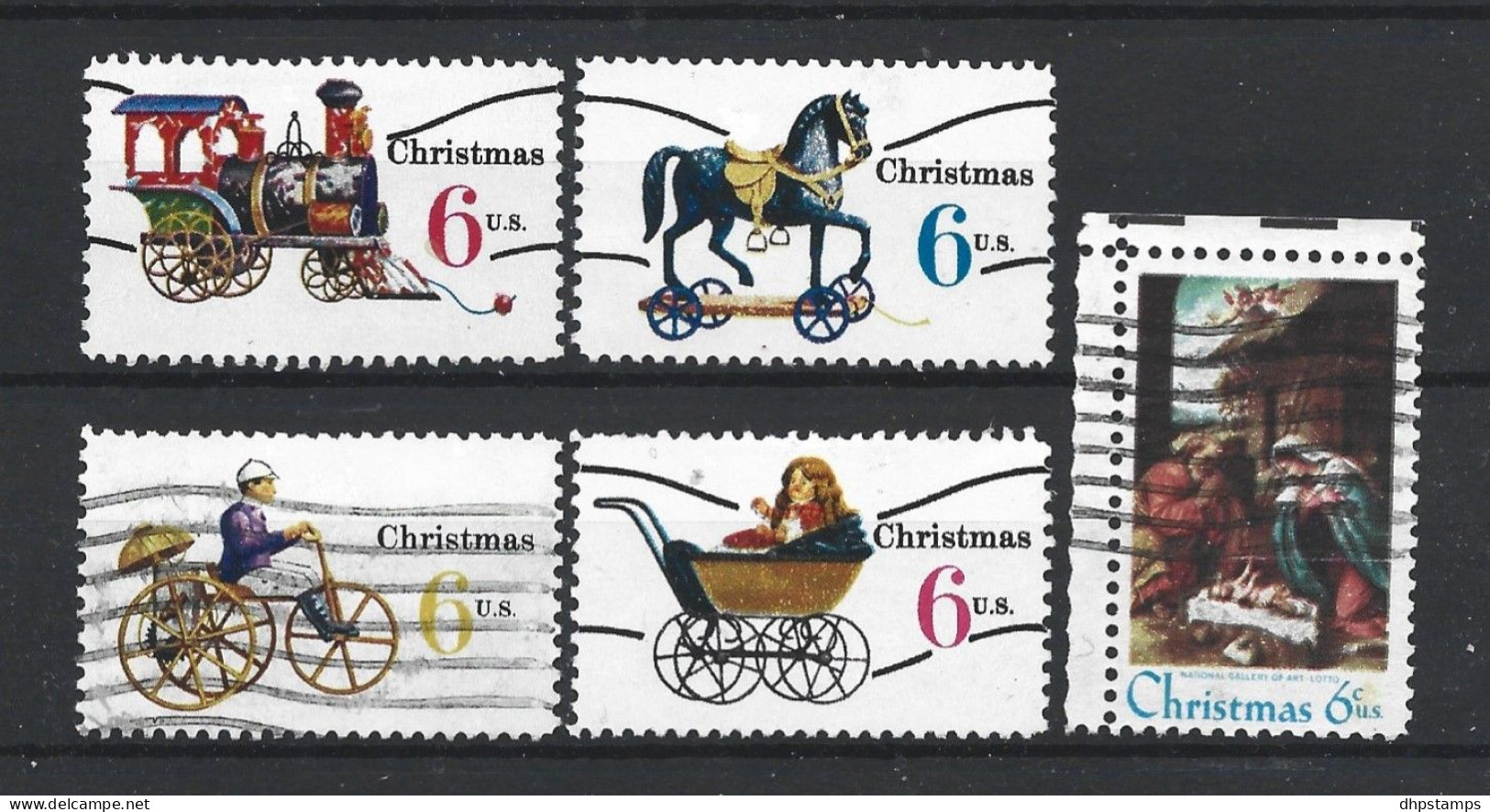 USA 1970 Christmas Y.T. 907/911 (0) - Used Stamps