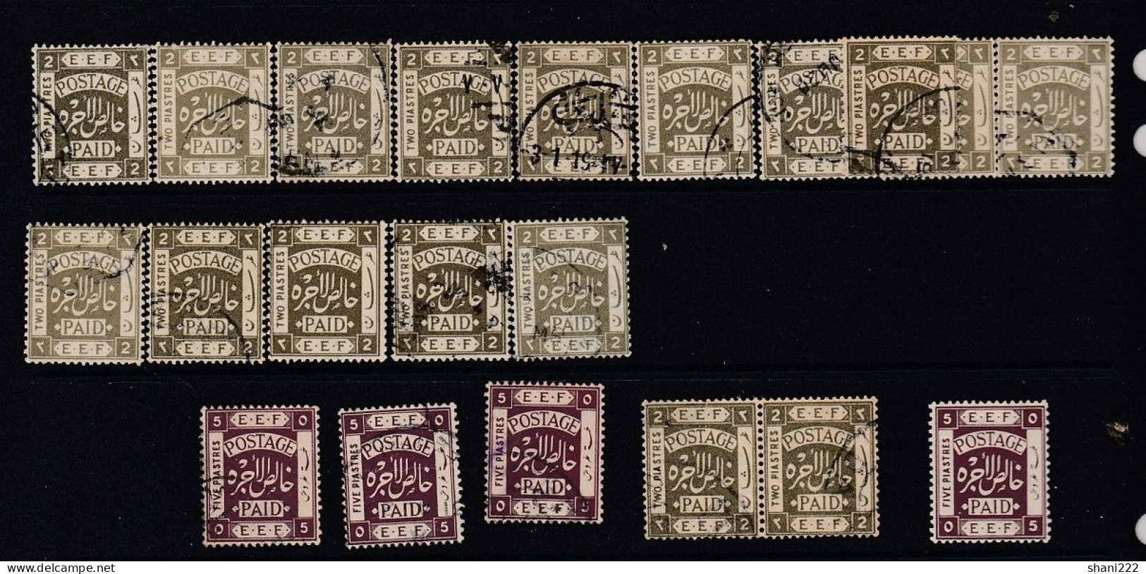 Palestine 1918 - EEF Various (2-182) - Palästina