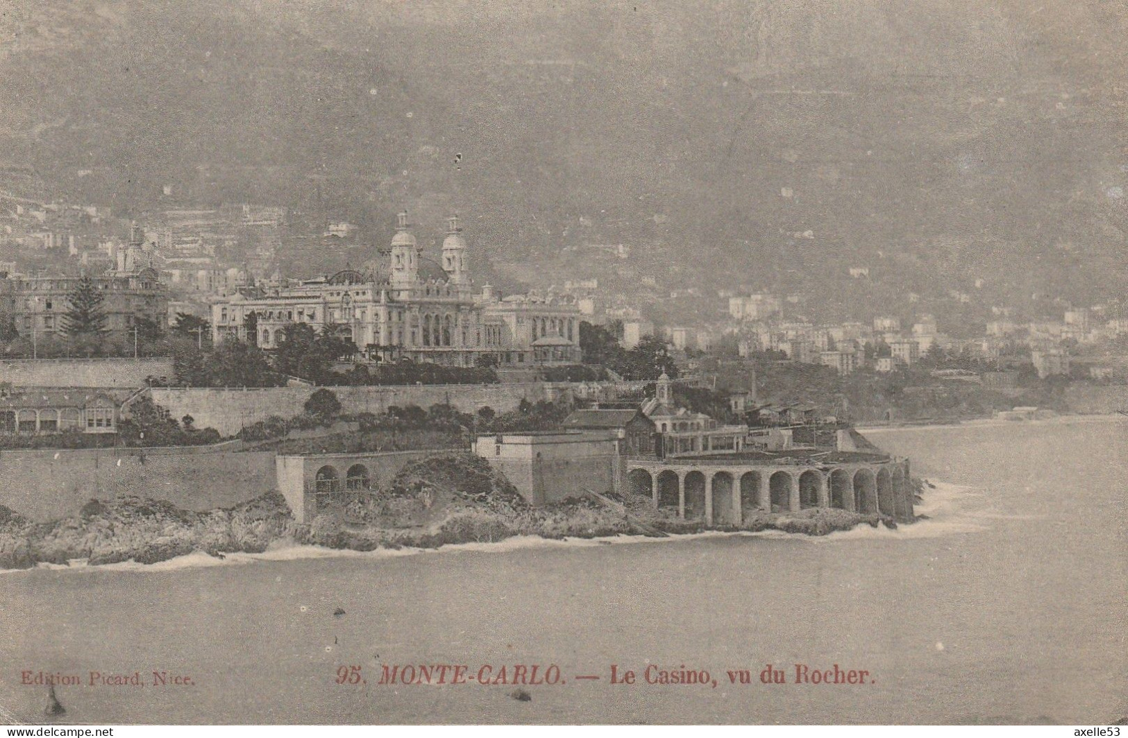 Monaco (10348) Le Casino, Vu Du Rocher - Casinò