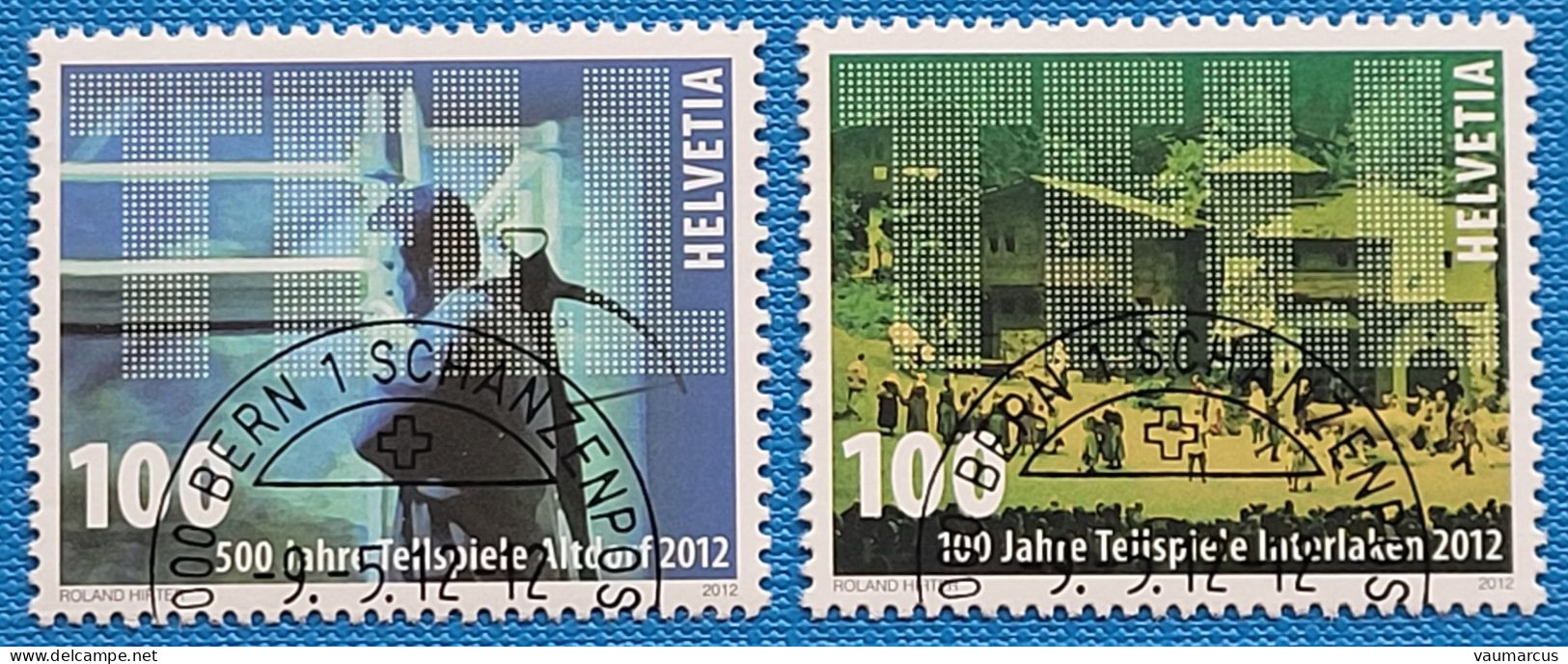 2012 Zu 1428-29 / Mi 2246-47 / YT 2172-73 Théatre Obl. - Used Stamps