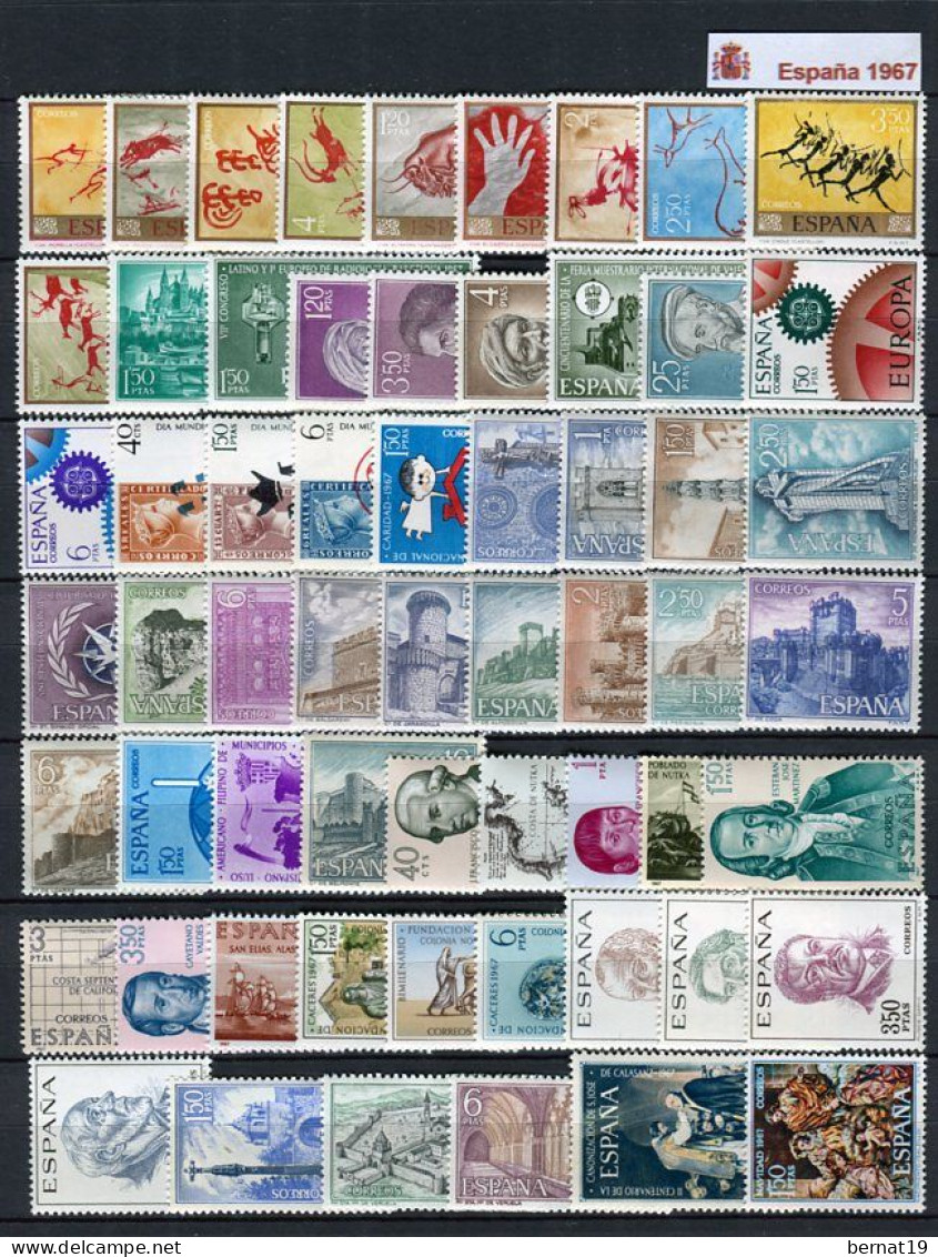 Spain 1965-1969. FIVE Complete Years ** MNH. - Verzamelingen (zonder Album)