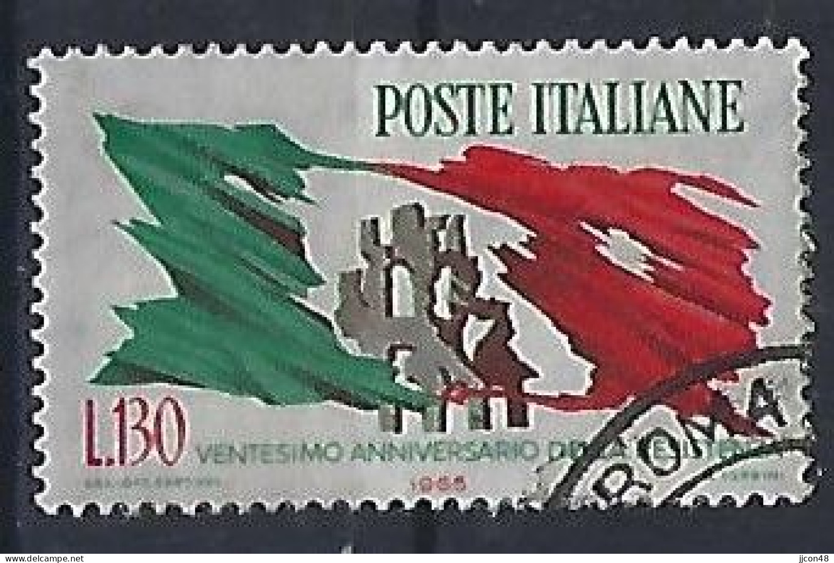 Italy 1965  20 Jahrestag Des Widerstandes  (o) Mi.1179 - 1961-70: Oblitérés