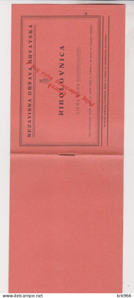 CROATIA WW II  Document  SPECIMEN - Historical Documents