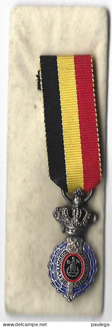 Medal "For Labor Distinction" (Bekwaamheid Zedelijkheid), Belgium 1 Classe - Autres & Non Classés