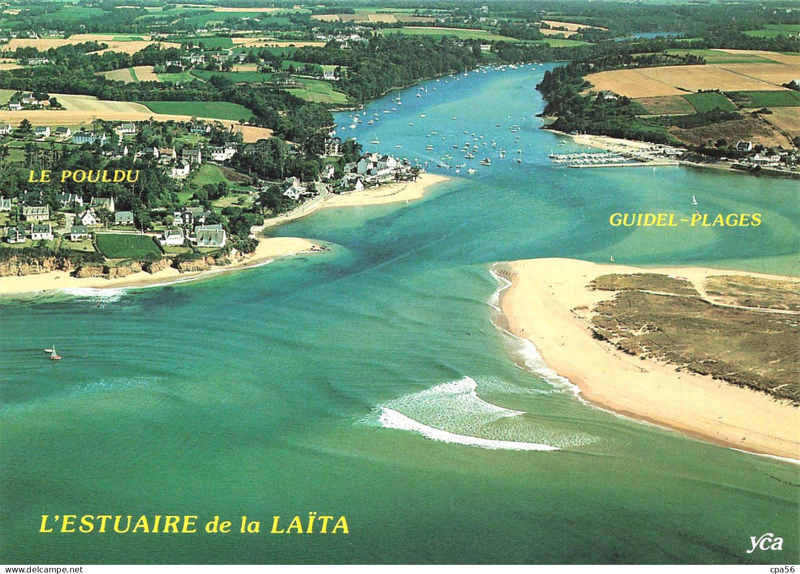 GUIDEL Plages - Vue Aérienne - L'estuaire De La Laïta  - LE POULDU - N° 3223 YCA Caoudal éditeur - Guidel