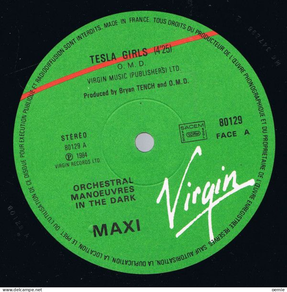 ORCHESTRAL  MANOEUVRES  IN THE DARK    TESLA  GIRLS - 45 T - Maxi-Single