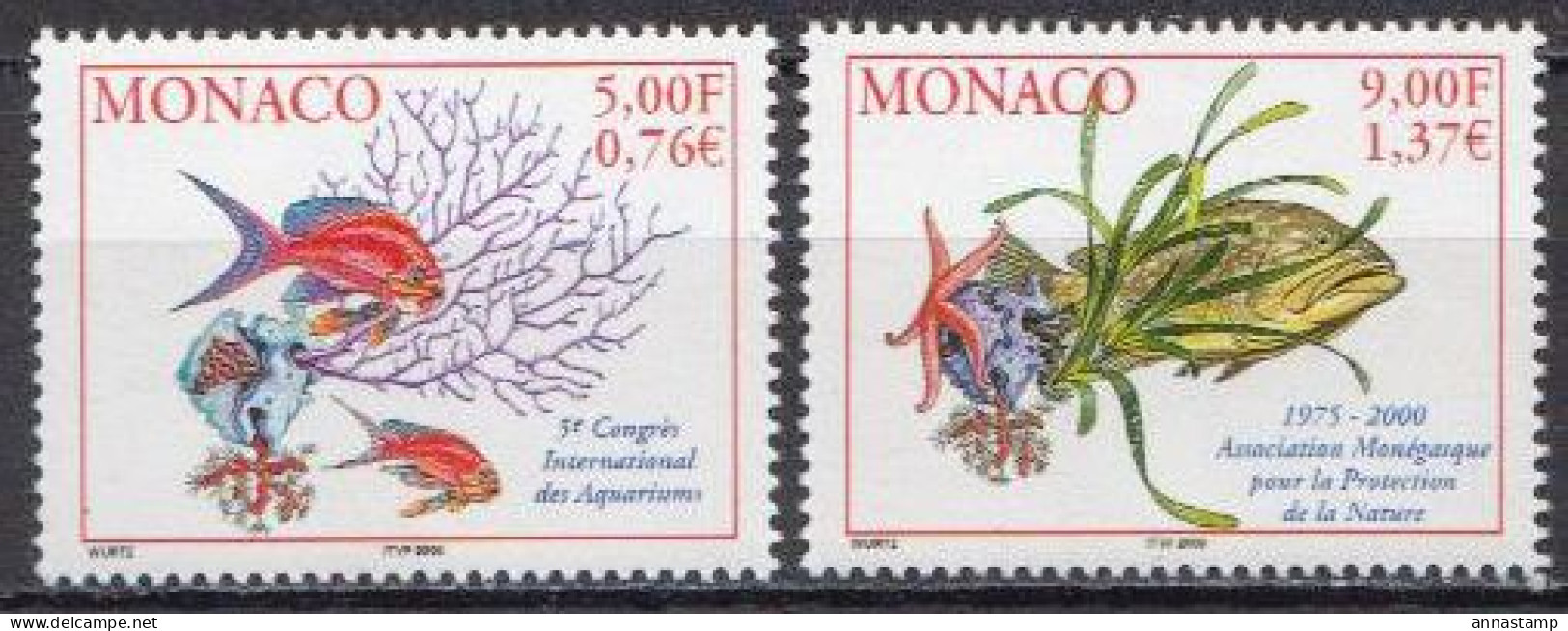 Monaco MNH Set - Meereswelt