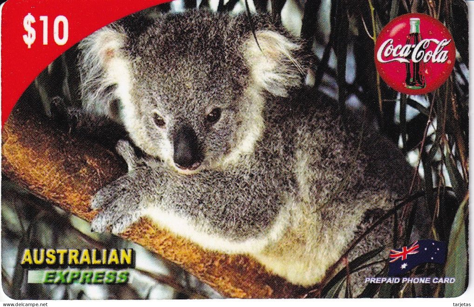 TARJETA DE AUSTRALIA DE UN KOALA (COCA-COLA-COKE) - Sonstige & Ohne Zuordnung